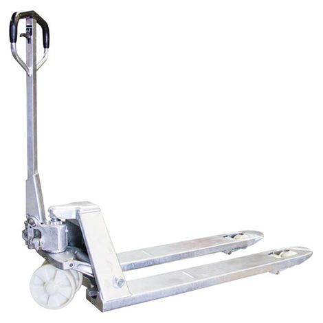 Verzinkter Handhubwagen mit Gabeln 1150x520mm für ebene Flächen - Tragfähigkeit 2000kg - 855006759