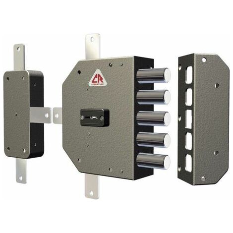 serratura dx di sicurezza CR 2300 doppia mappa da applicare a porte blindate (1/2)