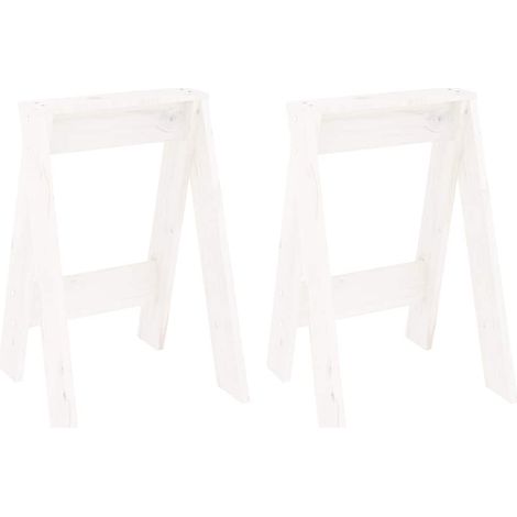 Maison Exclusive - Taburetes 2 unidades madera maciza de pino bla (1/5)