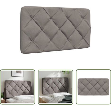 Maison Exclusive - Kopfteil-Kissen Taupe 90 cm Stoff (1/5)