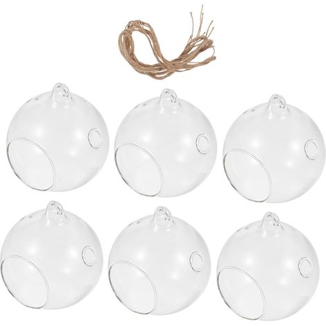 Pièces Boules Verre Suspendues pour Bougies et Plantes Lot