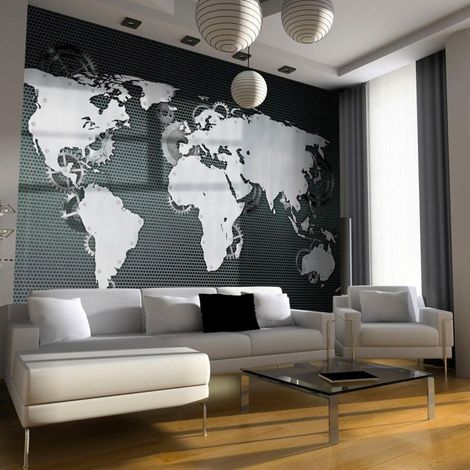 Papier peint monde mécanique - 250 x 193 cm (1/4)