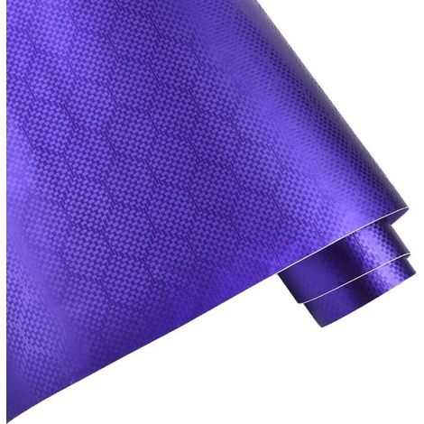 Autofolie Wabenmuster Carbon Glanz Lila 45x152cm selbstklebend (1/5)