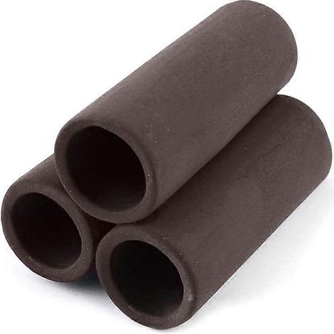 Lot de 3 abris en céramique brune - Habitat pour crevettes, tube d'élevage, grotte (1/4)