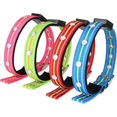 Collier lumineux pour animaux de compagnie traction LED Light Collier (bleu) s 1 pièce (1/5)