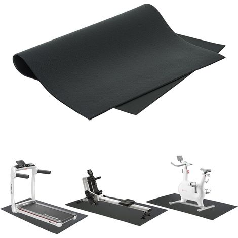 Tapis de Protection de Sol pour équipements de Sport(100 70cm) pour équipements de sport, appareils de fitness, crosstrainer et tapis de course,6 mm en PVC haute densité (1/5)