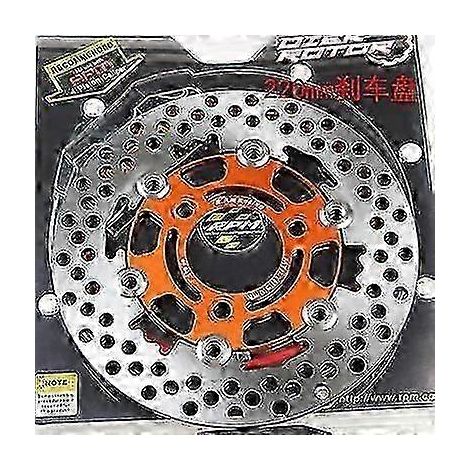 Disques de frein universels uniques 20057mm/22070mm/26060mm pour motos/scooters/motos sportives/vélos, disques de frein usinés CNC pour Yamaha, Honda, Suzuki, KTM (Style A 220 Orange) (1/5)
