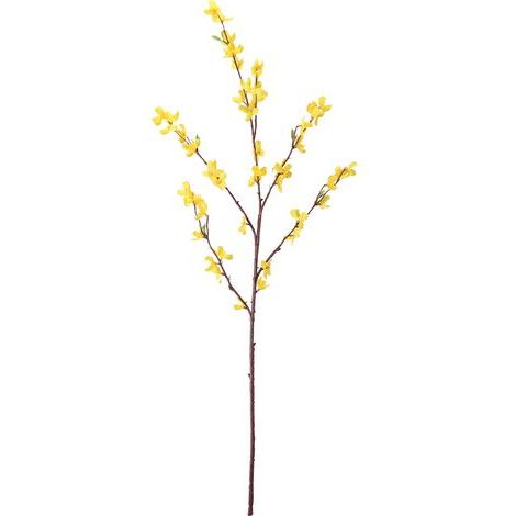 Künstliche Forsythienzweige, Kunstblumenzweige für DIY-Hochzeitsfeiern, Heim- und Bürodekoration (211106YA02) (1/5)