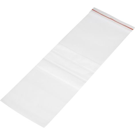 Druckverschlussbeutel mit Beschriftungsstreifen (B x H) 100 mm x 300 mm Transparent Polyethylen  1 S