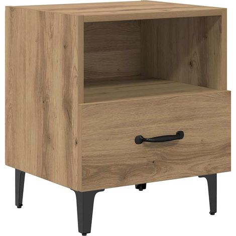 Maison Exclusive - Armadio da Notte Rovere artigianale 40 x 35 x 47,5 cm