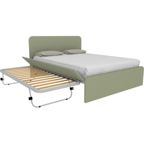 Letto matrimoniale 160x200 con rete estraibile e sollevabile - Salvia