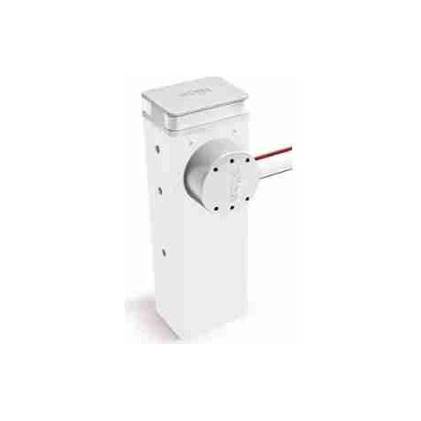 Nice M5BARWH - Irreversible 230 Vac, motor 24 Vdc, con placa de cimentación, para barras de 4 o 5 m,con contenedor en acero y con tratamiento protector por cataforesis y pintado con colore blanco RAL 