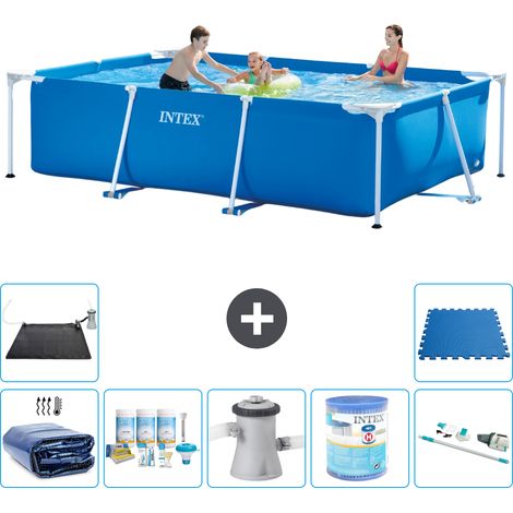 Intex Piscina con struttura Rettangolare - 300x200x75 cm - 7-pezzi  S30188 (1/5)
