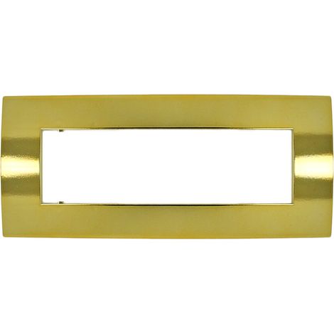 Placca Confort 2M 3M 4M 7M Oro Lucido Compatibile Vimar Arke 7 POSTI (1/3)