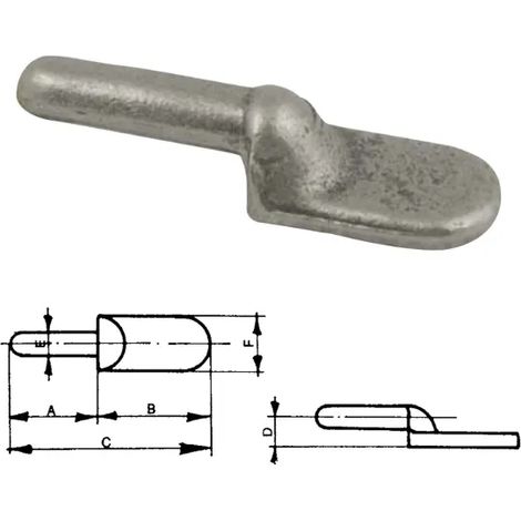 Perno 60447 per cerniera bombata pesante Cermag