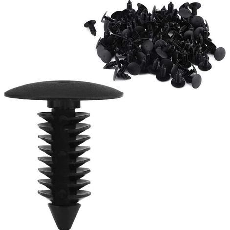 Clip de Guarnición de Puerta, 100pcs Clips Universales Tipo Empujador Clip de Parachoques Remaches Sujetadores de Presión Retenedor para Clips de Panel de Guarnición Clips de Guarnición de Puerta