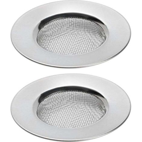 Lot De 2 Passoires Évier Acier Inoxydable 7,6 Cm Filtre Drainage Douche Baignoire Cuisine (1/4)