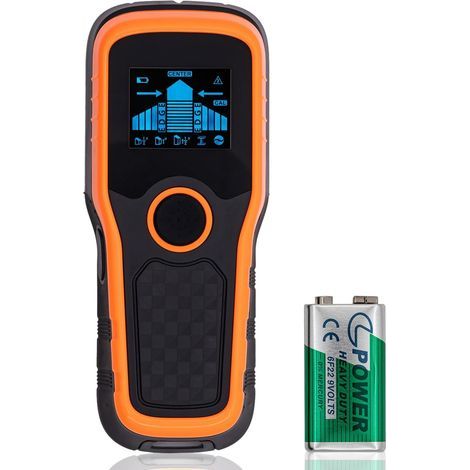 Mcbazel 5 en 1 Détecteur Mural, Détecteur de Câbles Électriques, Détecteur de Montants avec Écran LCD et Alarme Sonore, Scanner Mural pour Tester le Bois, Métaux, Fil CA (1/5)