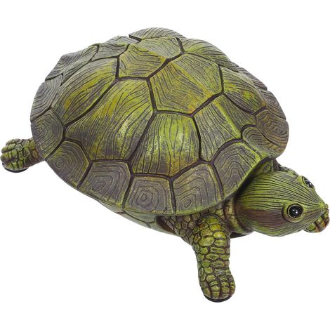Cache-clés Extérieur en Résine Forme Tortue Réaliste, Boîte à Clés Dissimulée pour Jardin Sécurité Renforcée et Accès Facile