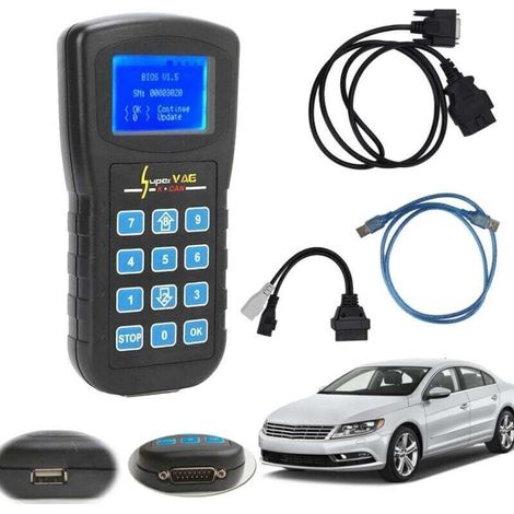Lecteur de Code PIN de Diagnostic K + CAN V4.8 Correction de Kilométrage Remplacement pour Bora A6 A8 A4,de (1/4)
