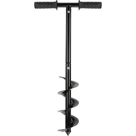 Gartenbohrer-Bohrer-Set, Erdbohrer-Bohrer mit Rutschfestem Griff Gartenbohrer-Spiralbohrer Schnellpflanzer-Zaunpfostenbohrer zum Pflanzen Von Bäumen, Tiefkultivieren, Sämlinge, 10 x 60 cm… (1/5)