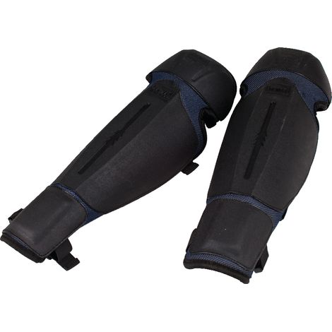 Schwarze Knieschoner für Freischneiderschutz (1/4)