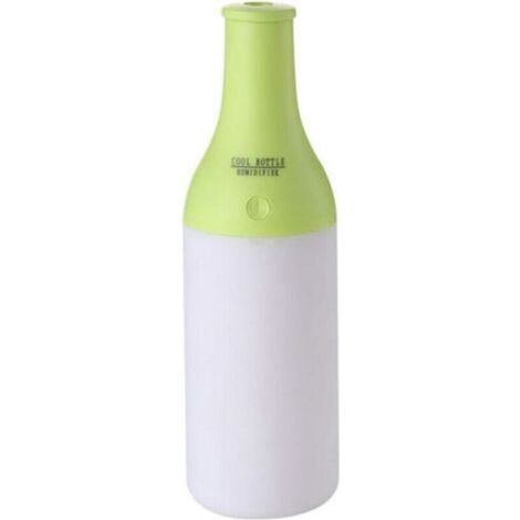 Diffuseur d’arômes et humidificateur d’air design bouteille de vin – Ultrasonique silencieux, 300 ml, pour chambre, salon ou bureau – Fonction minuterie et lumière LED apaisante