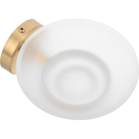 Porte-savon mural de douche, inox/verre, pour salle de bain (1/5)