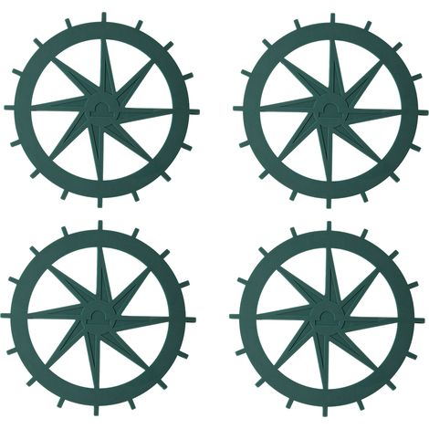 4 pièces sous-verre en silicone, anti-brûlure, résistant à la chaleur, non glissant, avec rainure de récupération des liquides, pour tasses, verres et bouteilles (1/5)