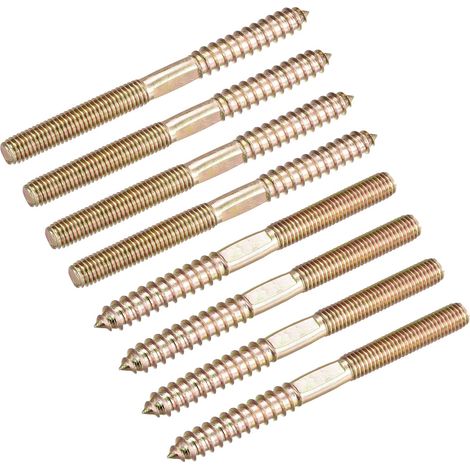 8pcs M8x100mm Vis Double Filetage Boulon Double Tête Cheville (1/5)
