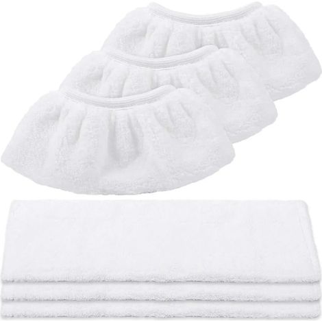 Mikrofasertücher-Set für Kärcher EasyFix SC 2, SC 3, SC 4, SC 5 (3 Bodendüsen, 3 Handdüsen)
