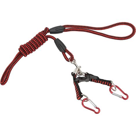 Corde de Traction en Nylon pour Voiture RC, Sangle de Récupération de Treuil Robuste, Corde de Remorquage à Crochet en Alliage d'aluminium pour Voitures Télécommandées et Jouets Modèles à (1/5)