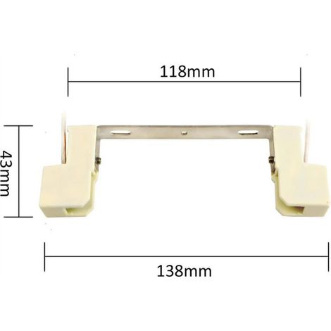 Projecteur à tête croisée R7S résistant aux hautes températures,tête de projecteur R7S-118mm,céramique,2pcs (1/4)