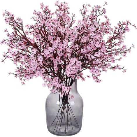 Bouquet autunnale artificiale – 6 pezzi, centrotavola realistico in plastica con fiorellini soffiati, decorazione per la casa