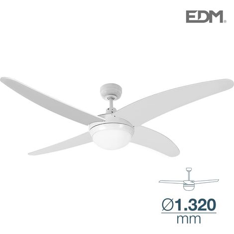 Deckenventilator Modell caspio white Leistung: 60w Flügel: ø132cm mit Fernbedienung edm