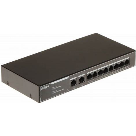 SG1010LP - Switch unmanaged 10 porte Gigabit (8 PoE + 2 uplink)