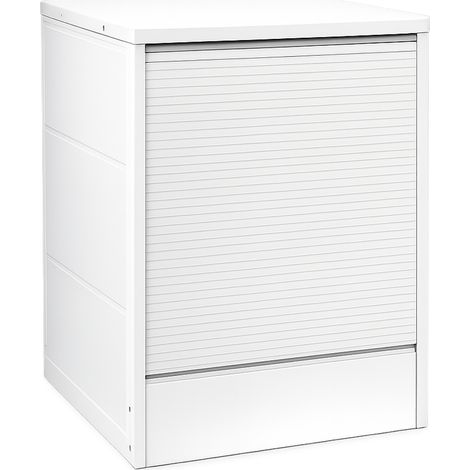 MOBILE COPRILAVATRICE IN POLIPROPILENE PP BIANCO CON SERRADINA VERTICALE - CM (LXPXH):65X68X88  - TRO