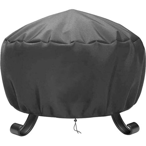 Housse de brasero ronde imperméable, coupe-vent et résistante aux déchirures, housse de brasero, housse de brasero (85 x 40 cm)
