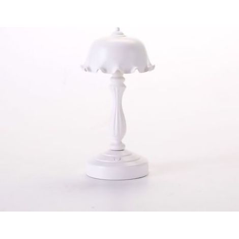 Lampe de bureau blanche rétro en forme de feuille de lotus, romantique, USB, pour chambre à coucher, LD05, veilleuse pour filles