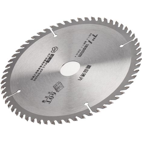 Lame de scie à bois fine de qualité supérieure, lame de scie en carbure de 7 pouces à 60 dents pour panneaux mélaminés (1/5)