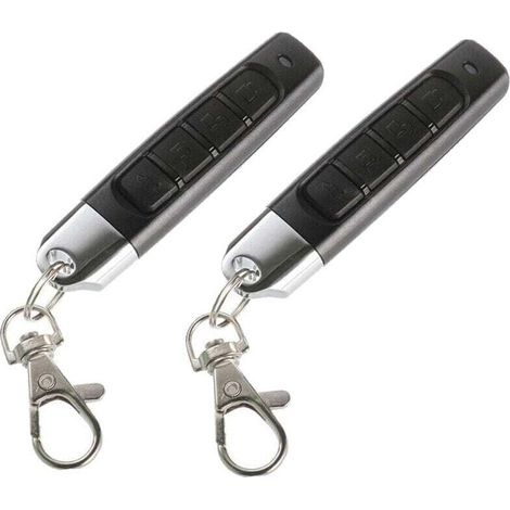 SABIR Packs 433MHz Alarme De Voiture Porte De Garage Télécommande Duplicateur Clone Scanner Émetteur Émetteur D'alarme De Sécurité Portes Électroniques 4 Clés Duplicateur De Clé À Distance,Noir (1/5)