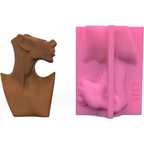 Moule en résine pour bougeoir, moule en silicone pour pot de fleurs en ciment et plâtre, moule pour chandelier
