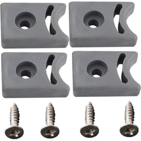 10 set di fermi per porte scorrevoli preforati, blocchi anticollisione e accessori per la doccia. (1/4)