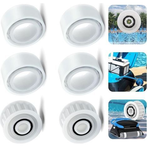 Paquet de 6, remplacement de nettoyeur de piscine à engrenages de poulie de guidage 3884997-R6 compatible avec Dolphin M400 M500 Deluxe 4 Deluxe 5 accessoires de nettoyeur de piscine (1/4)