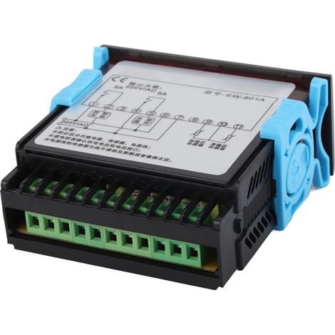 Temperaturregler-Thermostat für Solarheizungen mit Sensor und Digitalanzeige (1/5)