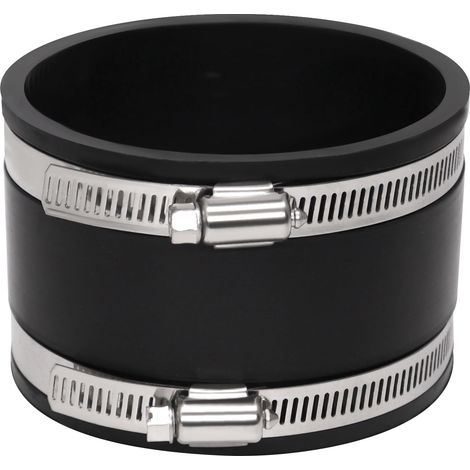 Raccord de tuyau en caoutchouc flexible Ø 100 mm intérieur, manchon en caoutchouc avec colliers en acier inoxydable, raccord de tuyau pour tuyau de ventilation, filtre à charbon (1/5)