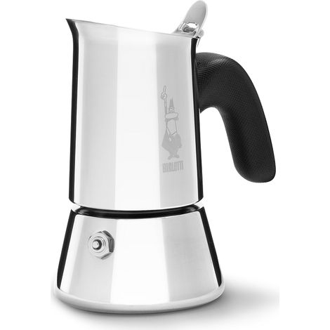 Bialetti Venus Cafetière Italienne Argent Deux Tasses