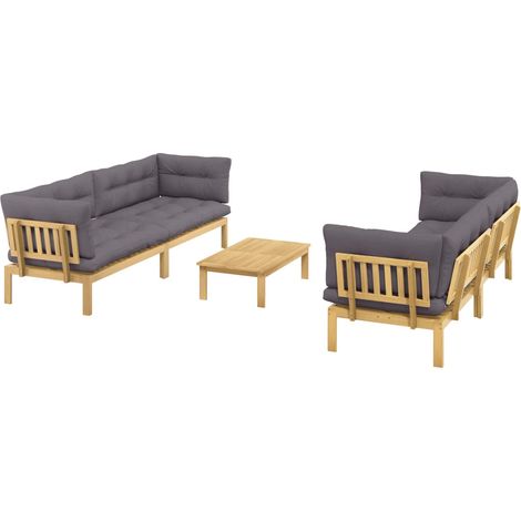 Maison Exclusive - 5 Stück Garten Pallet Sofa Einheiten Massivhol