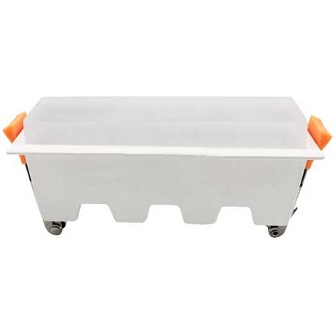 V-TAC VT-10002 10W lineare Mini-Panel-LED-Einbaulampe weiße Farbe 700LM IP20 mit 3000k warmweißem Lichttreiber - 6410