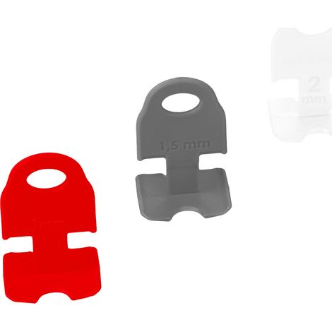 Clips de nivellement de carrelage n° 1 (paquet de 100) 1,5 mm Vorstahl (1/3)